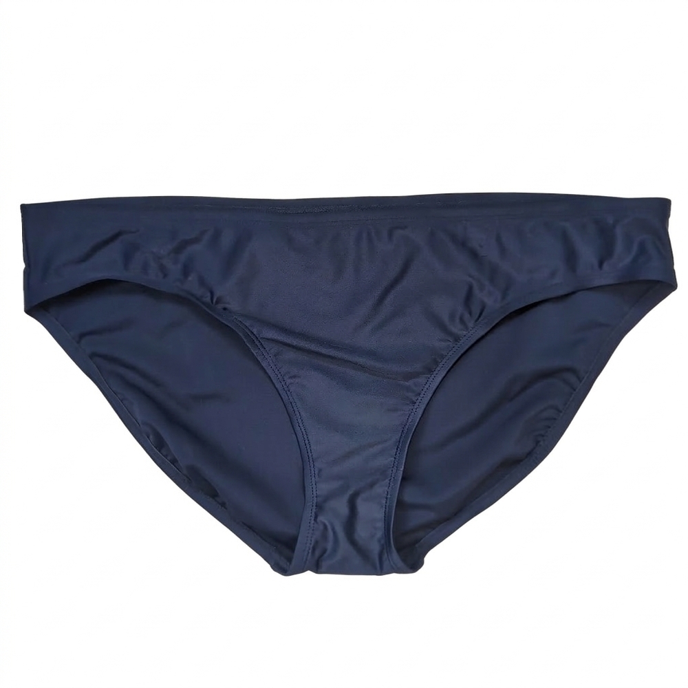 NEW Merona Navy Blue Hipster Bikini Bottoms Womens Size XL Solid Classic